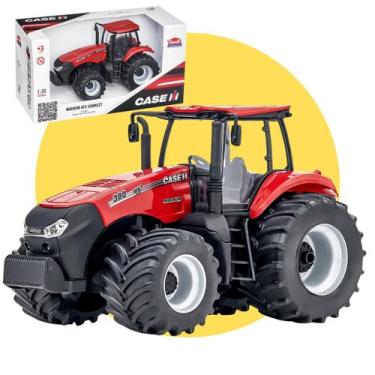 Imagem de Trator Réplica Case Magnum 340 Vermelho Miniatura Brinquedo ENVIOIMEDI