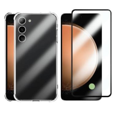 Imagem de Kit Capinha Capa Antiqueda Compatível com Samsung Galaxy S23 Plus + Película de Vidro 3D