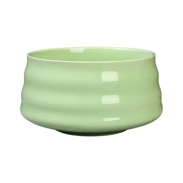 Imagem de Fenteer Matcha Bowl Mixing Bowl Teaware Chawan 580ml para mexer matcha porcelana Tea Bowl feita à mão para amigos da família, Estilo 8