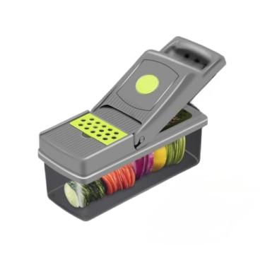 Imagem de Profissional Multiuso Cozinha Slicer Aço Inox 15 em 1 Fatiador Cortador Ralador de Alimentos