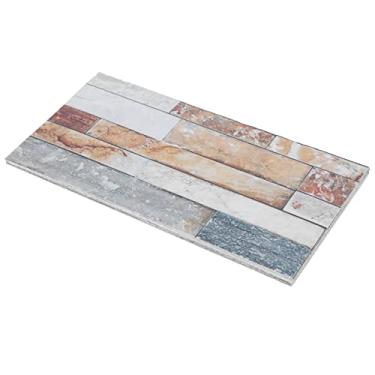 Imagem de Adesivo de Ladrilhos, Descasque e Backsplash Com Adesivo Com Adesivo Automínio de Ladrilho PVC Casco de Backsplash e Backsplash para Decorar Sala de Estar, Cozinha, Banheiro, Sala de Jantar (Kit047)