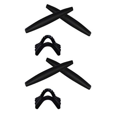 Imagem de SmartVLT Kits de reposição para fones de ouvido e nariz para Oakley M Frame Series – Mais opções, Preto + preto, One Size
