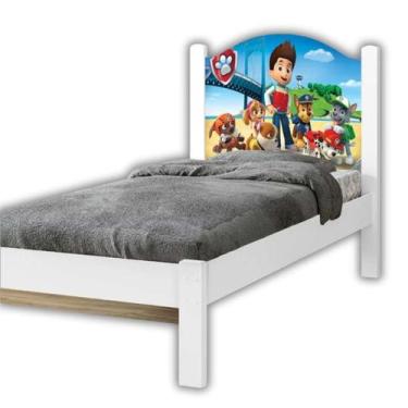 Imagem de Cama Solteiro Reforçada Adesivada Desenho de Personagens Meninos Menin