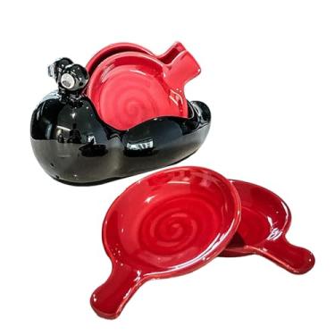 Imagem de Prato de molho de churrasco para tempero doméstico, prato de tempero criativo e fofo - preto