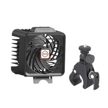 Imagem de Bothyi Fã de carro de golfe Fan USB Desk Fan Gramp Range 18-40mm 1/4 parafuso Cabeça 4 Velocidades Quiet Small Pessoal para acampar Desktop de viagem em casa, Preto