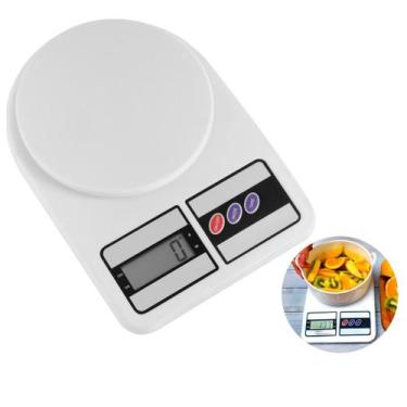 Imagem de Balança De Cozinha Digital 10 KG Para Pesar Alimentos Dieta Nutrição P