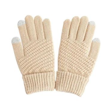Imagem de Luvas Inverno Touch Screen Toque Celular Frio Vento Feminina - Modas F