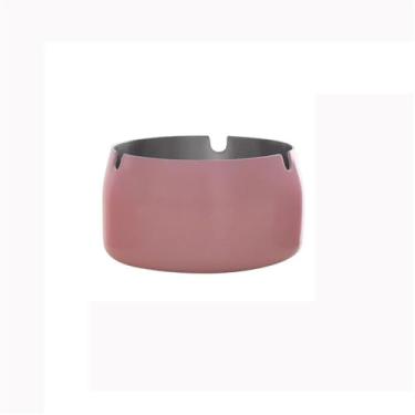 Imagem de Cinzeiro Cinzeiro lacado rosa cinzeiro de aço inoxidável mesa cinzeiro decorativo para quartos sala estar varandas escritórios jardins etc Cinzeiro de Mesa