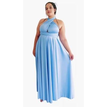 Imagem de Vestido Longo Multiformas Plus Size G1 ao G4 Casamento/Madrinha/Festa 