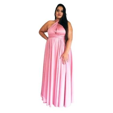 Imagem de Vestido Longo Multiformas Plus Size G1 ao G4 Casamento/Madrinha/Festa 