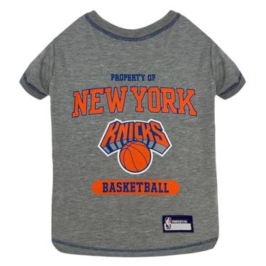 Imagem de Moletons com capuz e camiseta licenciados pela NBA Pets First para cães e gatos, New York Knicks, grande