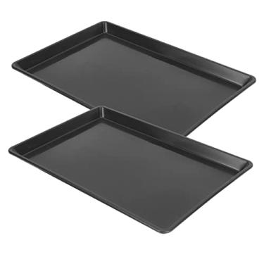 Imagem de DOITOOL 2 suportes de gaiola de coelho bandejas de plástico para servir almofadas de urina almofadas de treinamento de cães bandeja de gaiola de pássaros pequena bandeja de penico de coelho bandeja de