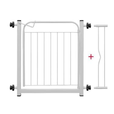 Imagem de Grade Proteção Pet Portão Para Cachorro 69 A 84CM Acompanha Prolongado