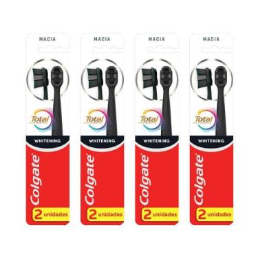 Imagem de Kit 4 Escova de Dente Colgate Total Whitening 2 unidades