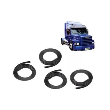 Imagem de Borracha Interna Externa 4peças Porta Scania R T 112 113 142 - Cavalla