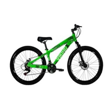 Imagem de Bicicleta Vikingx Aro 26 Câmbios Importados 21V Aero Verde Neon