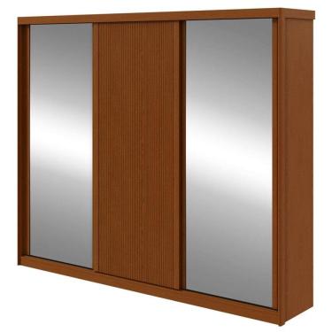 Imagem de Guarda Roupa Casal Ollie 3 Portas Frassino com Espelho Glass – Lopas