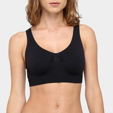 Imagem de Top Sutiã Lupo Sem Costura Loba Classico Original 41300, Preto, GG