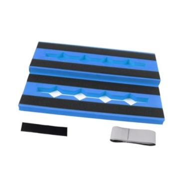 Imagem de simhoa Pedal Pedalboard Pedalboard de guitarra grande Acessórios de guitarra para instrumento, Azul