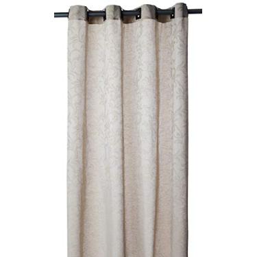 Imagem de Cortina Jacquard Savage Floryl, Branyl, Altura 1.80 m x Largura 2m, Bege
