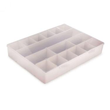 Imagem de Caixa Organizadora - 37,1x28,1x6,2 Cm - 16 Divisórias - Plasutil –