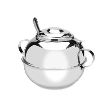 Imagem de Açucareiro Com Colher Inox 500G Art Inox