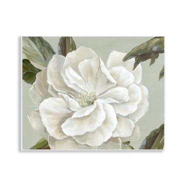 Imagem de Stupell Industries Design artístico de placa de parede florete rosa branca por Alex Black, 14 x 11