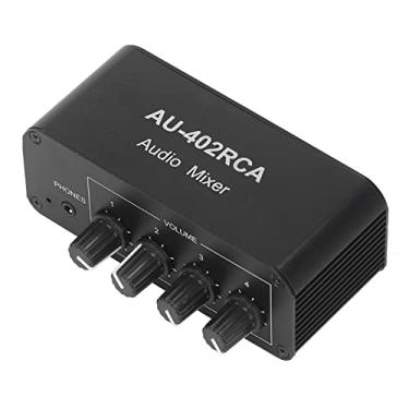 Imagem de Switcher de áudio Bidirecional Estéreo de 4 Vias Canal de Som Seletor de Divisor para Entretenimento Doméstico