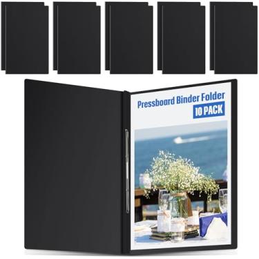 Imagem de Resurhang 10 peças 11 x 17 polegadas Vertical Pressboard Report Cover, 7.6 cm Capacity Presentation Binder Folder with Metal Prong Paper Fastener para encadernar perfeitamente relatórios propostas