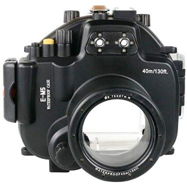 Imagem de Sea Frogs para Olympus OMD EM5 12 – 50 mm Lente 40 m à prova d'água Caixa de invólucro subaquático