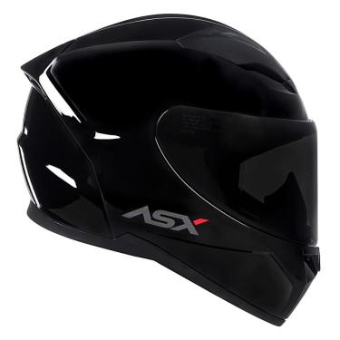 Imagem de Capacete Masculino Feminino Asx City Preto Fechado Esportivo