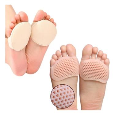 Imagem de Kit 2 Pares de Protetores de Silicone para Pés Alívio de Dores Calos Conforto Rachaduras Esporão