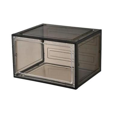 Imagem de Caixa De Sapato Acrílica Transparente, Caixa Rígida De Armazenamento M