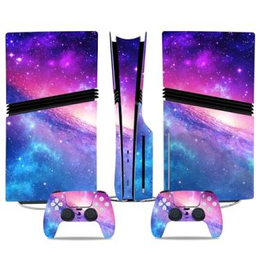 Imagem de Skin Sticker for PS5 Pro Disc Edition, Protective Vinyl Decal Cover Wrap for Console and Controller (Rose Red)