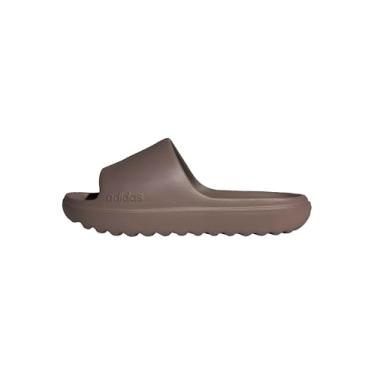 Imagem de adidas Sandália unissex Adilette Lumia Slide para adultos, Trace Brown/Trace Brown/Trace Brown, 12 Women/11 Men