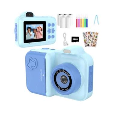 Imagem de Câmera Digital Infantil Com Impressão Instantânea, Câmera De Impressão
