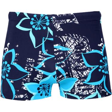 Imagem de Shorts De Natação De Tamanho Grande Calças De Natação Plus Size Troncos De Natação Adicionar Fertilizante E Irease Shorts De Na, Dark Blue Flower, XL (waist 2.0-2.3 feet)
