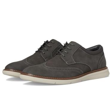 Imagem de Nunn Bush Sapato masculino Chase Wingtip Oxford com cadarço contemporâneo, Cinza, 40