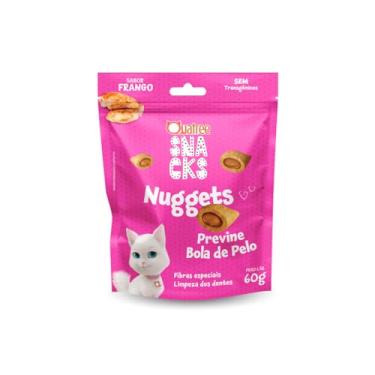 Imagem de QUATREE SNACKS NUGGETS GATOS BOLA DE PELO FRANGO 60G 10 UNIDADES