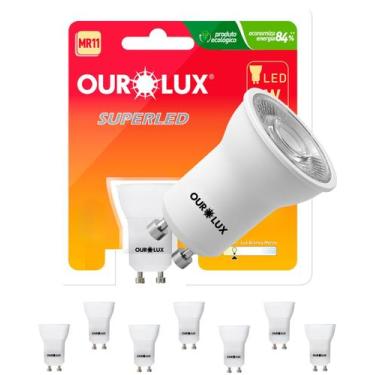 Imagem de 7 Lâmpadas LED Dicróica Mr11 4w Biv Gu10 30g Cor da Luz 2700k Amarelad