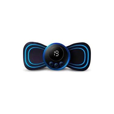 Imagem de Mini Massageador Elétrico Portátil Aparelho Massageador Elétrico Recarregável Portátil p/Dor Muscular Pescoço Pernas Coluna Lombar e Cervical sem fio usb fisioterapia tensão relaxamento corporal