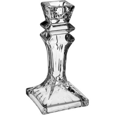 Imagem de CASTIÇAL PORTA VELA QUADRADO HOME&CO ECO CRYSTAL 15x8x8cm TRANSPARENTE