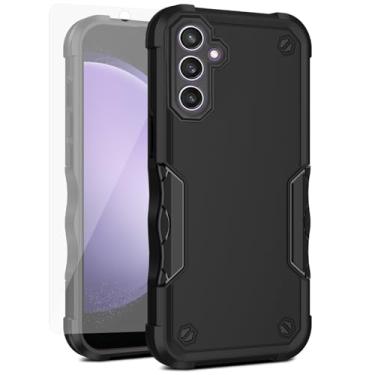 Imagem de Asuwish Capa de celular para Samsung Galaxy S23 FE 5G com protetor de tela de vidro temperado, híbrida, resistente, à prova de choque, rígida, protetora, acessórios para celular resistentes S 23 EF