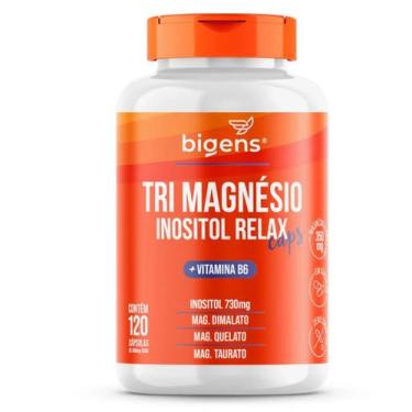 Imagem de Tri Magnésio Inositol Relax Bigens 120 Capsulas, Sem Sabor