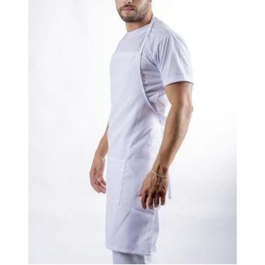Imagem de Avental Frente Única Com Bolso - DGRAU, Branco, Unico