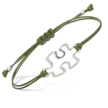 Imagem de PATIKIL Pulseira de corda de quebra-cabeça, pulseira de corda trançada feita à mão ajustável com pingente para amizade, joias artesanais faça-você-mesmo, 11.8 inch, Corda de cordão, Sem pedra