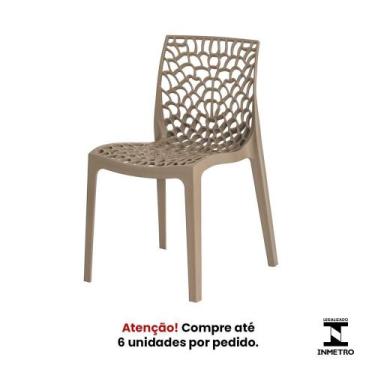 Imagem de Cadeira Gruvyer Nude Sala Cozinha Jantar - Waw Design