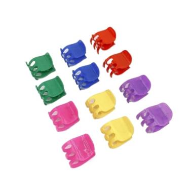 Imagem de unidades piranhas piranha para cabelo acessórios de cabelo tridente prendedor de cabelo(Colorido-M)