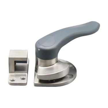 Imagem de Ioensy Fechadura para porta de armário de vapor, maçaneta de trava para porta de freezer, dobradiças de encaixe de ferragens resistentes para veículos de, aço para a Direita