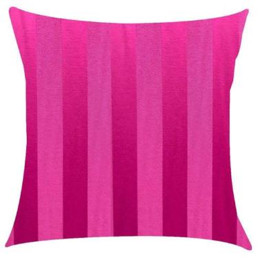 Imagem de Capa de Almofada Jacquard Pink Listrado 43x43cm - Sua Casa Decor
